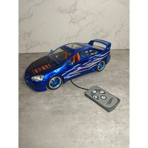 Hot Wheels Import Nights Diecast Acura RSX 1:18 Scale W/ Mp3 Aux HIN 2004 Blue